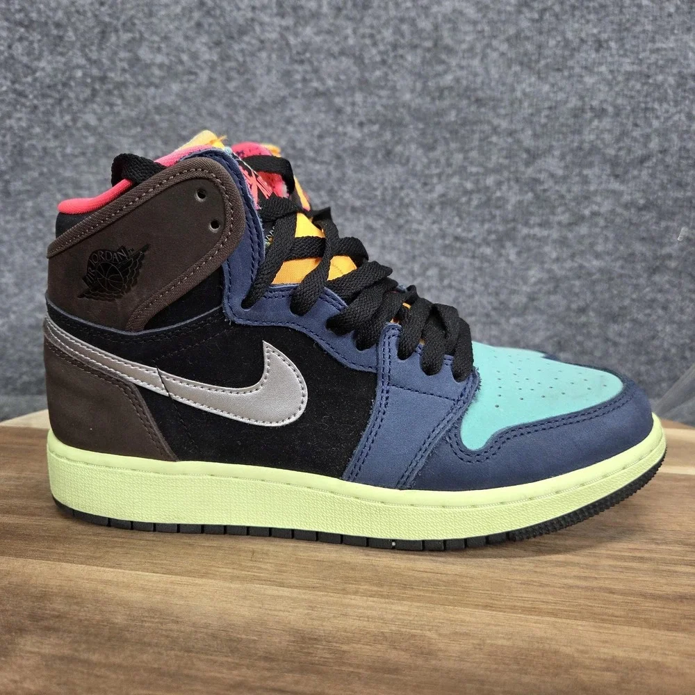 Nike Air Jordan 1 Retro High OG Bio‎ Hack Shoes Youth Size 5Y Multi 575441-201
